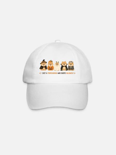 Pommersche Halloween-Crew - Baseballkappe - Weiß/Weiß