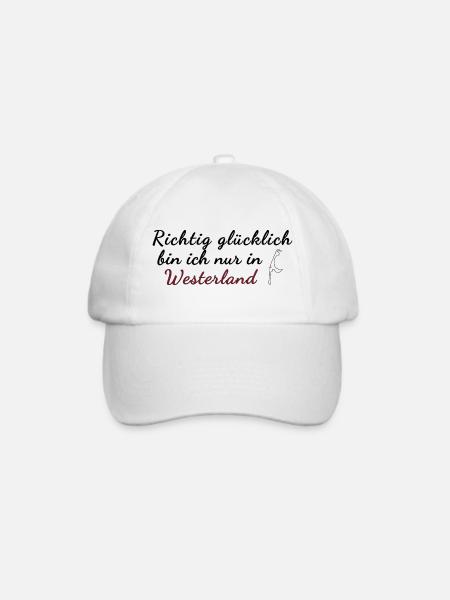 Westerland Sylt - Baseballkappe - Weiß/Weiß