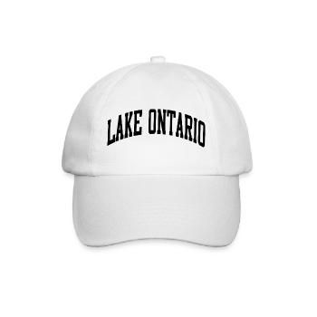 Lake Ontario Die Großen Seen Immer und Ewig - Baseballkappe - Weiß/Weiß - Vorne