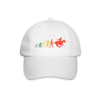 Polo Evolution Für Polospieler und Pferdesportfans - Baseballkappe - Weiß/Weiß - Vorne