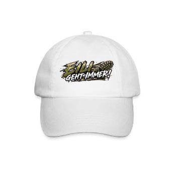 EK-Spruch: Eili geht immer! - Baseballkappe - Weiß/Weiß - Vorne