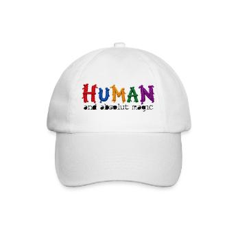 HUMAN – and absolut magic - Baseballkappe - Weiß/Weiß - Vorne