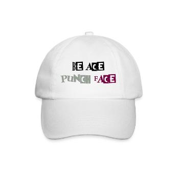 Sei Ace Punchface - Baseballkappe - Weiß/Weiß - Vorne