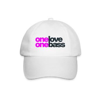 One Love One Bass - Baseballkappe - Weiß/Weiß - Vorne