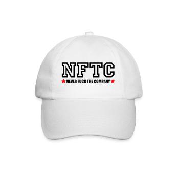 Never fuck the Company - Baseballkappe - Weiß/Weiß - Vorne
