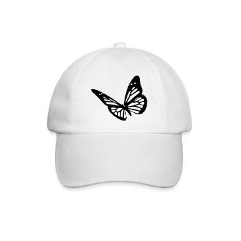 butterfly - Baseballkappe - Weiß/Weiß - Vorne