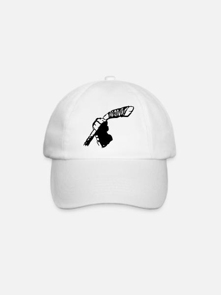 Eishockey club - Baseballkappe - Weiß/Weiß