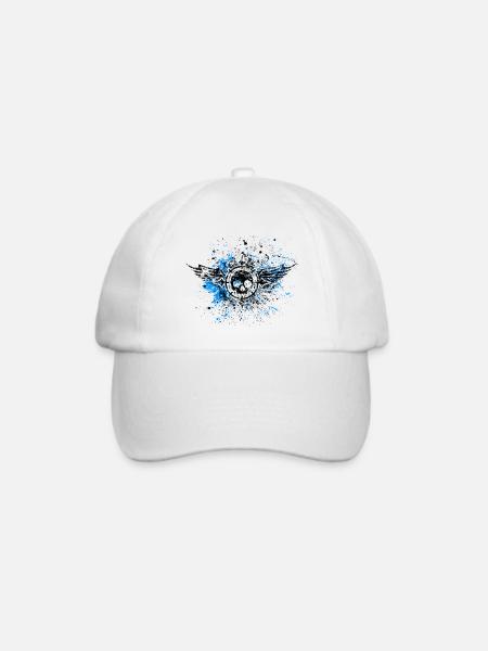 Skullwings - Baseballkappe - Weiß/Weiß