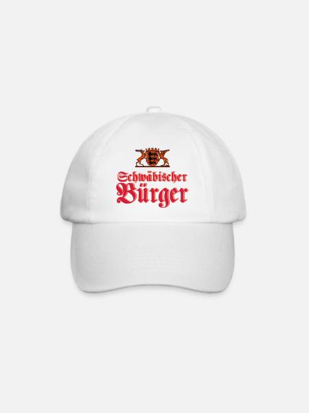 Schwäbischer Bürger - Baseballkappe - Weiß/Weiß