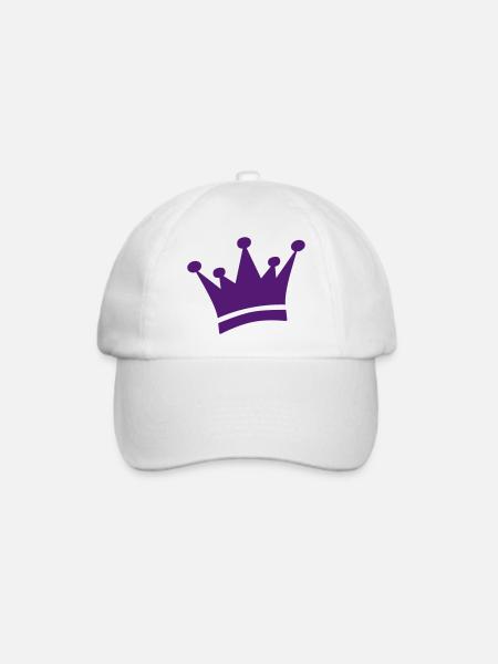 Toller Vektor von einer Krone - Baseballkappe - Weiß/Weiß