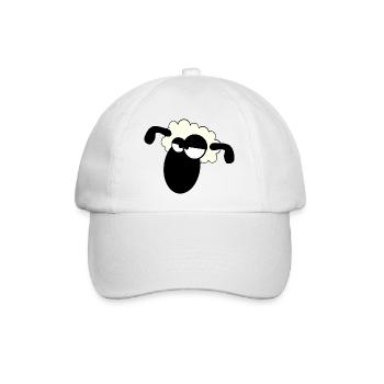 sheep schaf lamm lamb animal tiere6 - Baseballkappe - Weiß/Weiß - Vorne