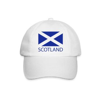 scotland - Baseballkappe - Weiß/Weiß - Vorne