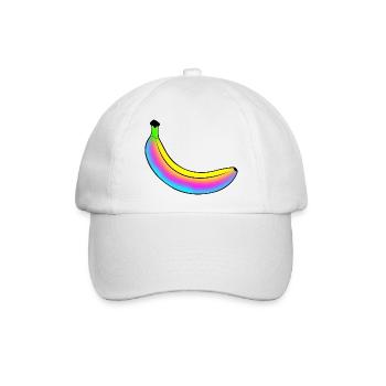 Neon-Banane - Baseballkappe - Weiß/Weiß - Vorne