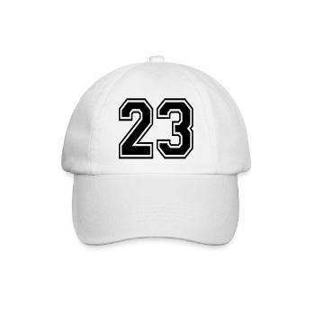23 - Baseballkappe - Weiß/Weiß - Vorne