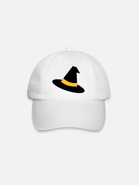 Hexenhut - Baseballkappe - Weiß/Weiß