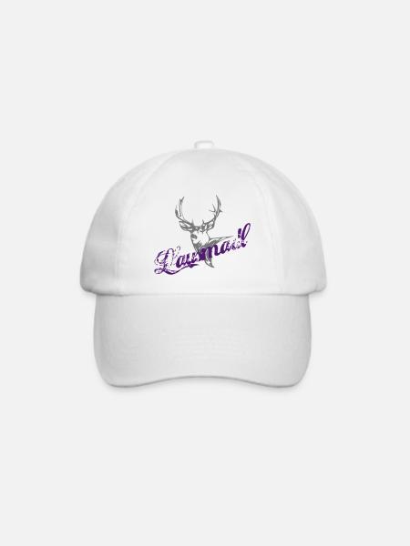Lausmadl Trachten Shirt - Baseballkappe - Weiß/Weiß