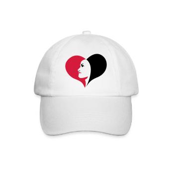 Elsässer Herzens - Baseballkappe - Weiß/Weiß - Vorne