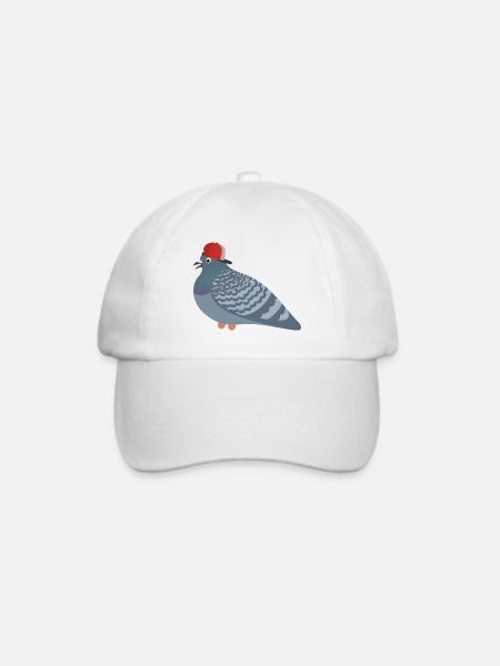 Cool Pigeon Friend - Baseballkappe - Weiß/Weiß