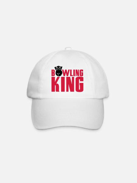 Bowling King - Baseballkappe - Weiß/Weiß