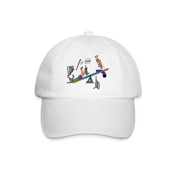 Geschicklichkeit - Baseballkappe - Weiß/Weiß - Vorne