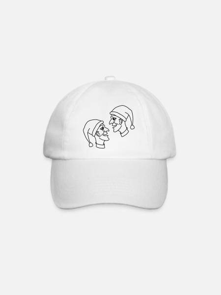 kasperle puppe märchen - Baseballkappe - Weiß/Weiß