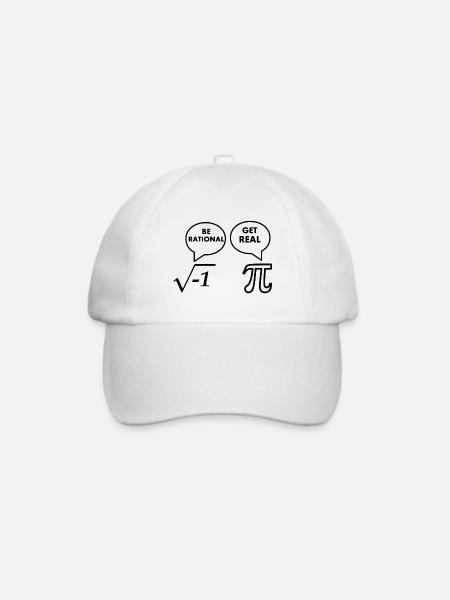Be Rational - Get Real - Baseballkappe - Weiß/Weiß