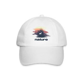 Nature - Baseballkappe - Weiß/Weiß - Vorne
