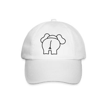 Elefant elephant - Baseballkappe - Weiß/Weiß - Vorne