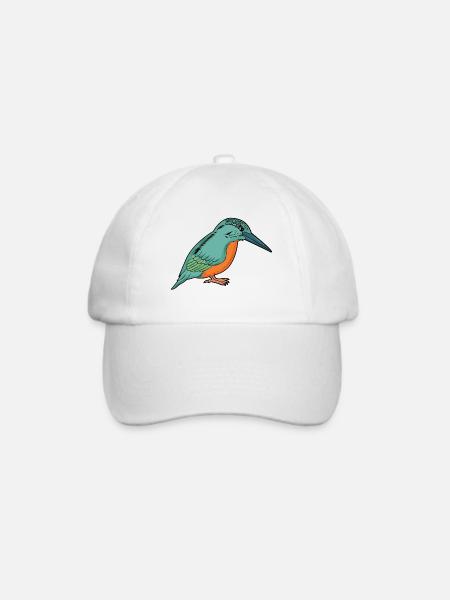 Eisvogel - Baseballkappe - Weiß/Weiß