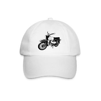 Simson Habicht - Baseballkappe - Weiß/Weiß - Vorne