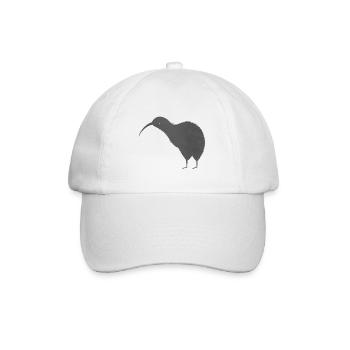 Süßer neuseeländischer Kiwi Vogel - Baseballkappe - Weiß/Weiß - Vorne