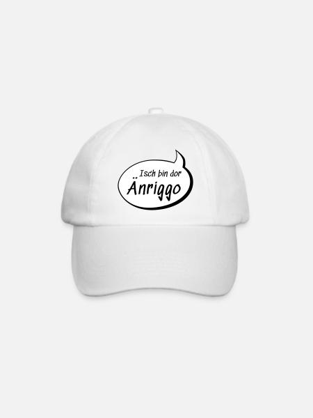 Isch bin dor Änriggo Enrico auf sächsisch lustig - Baseballkappe - Weiß/Weiß