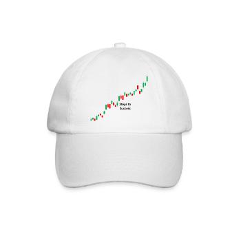 Trading steps - Baseballkappe - Weiß/Weiß - Vorne