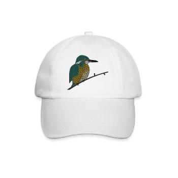 Eisvogel - Baseballkappe - Weiß/Weiß - Vorne