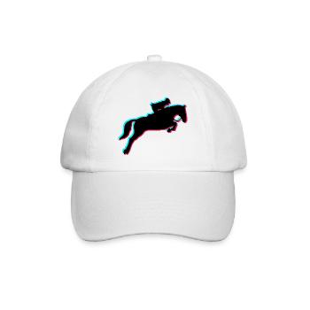 Pferde-Reiten - Baseballkappe - Weiß/Weiß - Vorne
