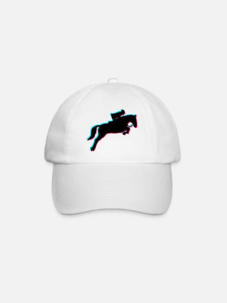 Pferde-Reiten - Baseballkappe - Weiß/Weiß