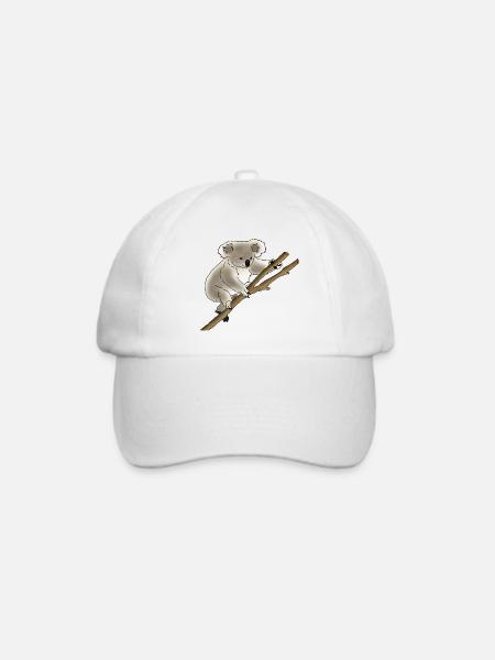Koala - Baseballkappe - Weiß/Weiß