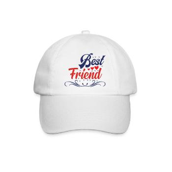 Bester Freund - Baseballkappe - Weiß/Weiß - Vorne