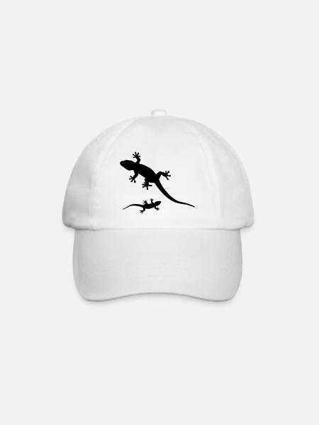 Geckos - Baseballkappe - Weiß/Weiß