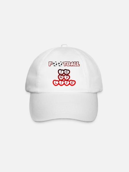 Liverpool Liverpool Fußball ist mein Leben - Baseballkappe - Weiß/Weiß