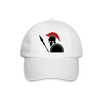 sparta krieger 01 - Baseballkappe - Weiß/Weiß - Vorne