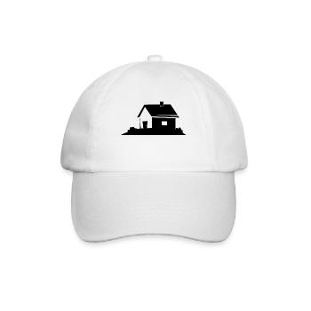 Haus - Baseballkappe - Weiß/Weiß - Vorne