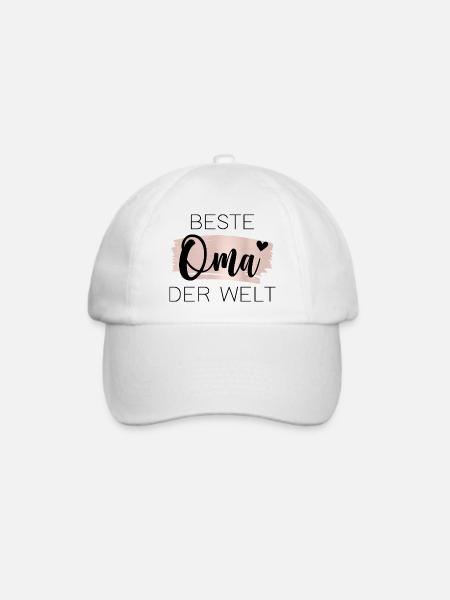 Beste Oma der Welt - Baseballkappe - Weiß/Weiß