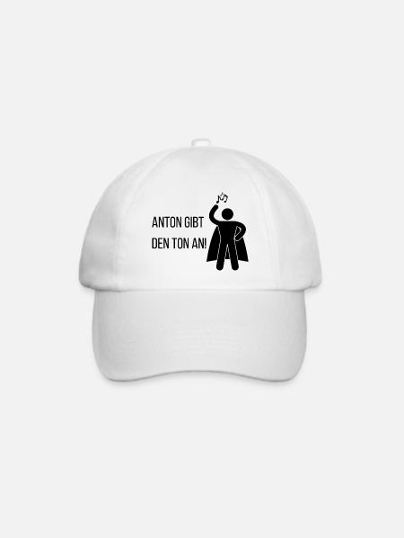 Anton gibt den Ton an! - Baseballkappe - Weiß/Weiß