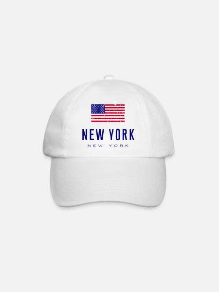 New York /// New York - Baseballkappe - Weiß/Weiß