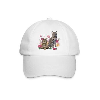 Luchs - Baseballkappe - Weiß/Weiß - Vorne