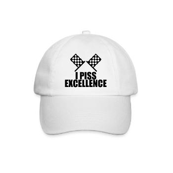 I Piss Excellence 2 - Baseballkappe - Weiß/Weiß - Vorne
