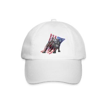 Börsenbulle von der Wall Street - Baseballkappe - Weiß/Weiß - Vorne