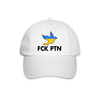 Fck ptn friedenstaube - Baseballkappe - Weiß/Weiß - Vorne