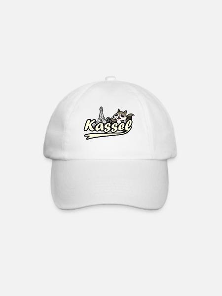 Kassel Waschbär Herkules - Baseballkappe - Weiß/Weiß